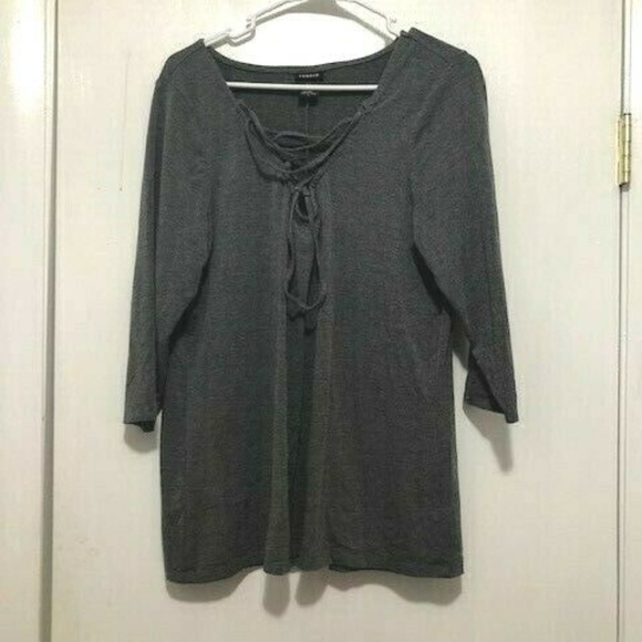 torrid Tops - Torrid Cross Tie Front Shirt Blouse Top Size 2X